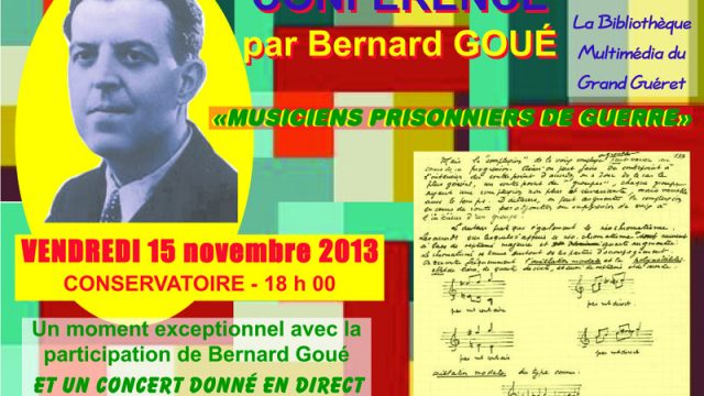 Conférence par Bernard Goué